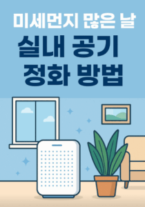 미세먼지 많은 날 실내 공기 정화 방법