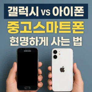갤럭시와 아이폰을 비교하는 중고 스마트폰 구매 가이드 썸네일