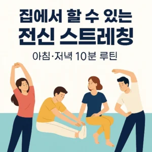 집에서 할 수 있는 전신 스트레칭