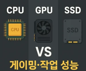 CPU, GPU, SSD를 비교하는 게이밍·작업 성능 우선순위 분석 썸네일