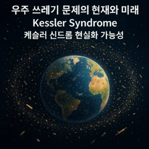 지구 궤도를 가득 메운 우주 쓰레기와 케슬러 신드롬 시각화