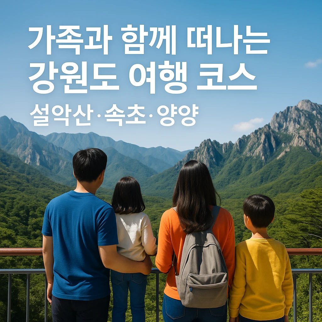 가족과 함께 떠나는 강원도 여행 코스