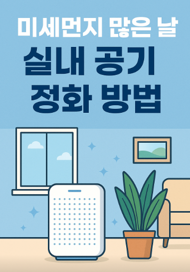 미세먼지 많은 날 실내 공기 정화 방법