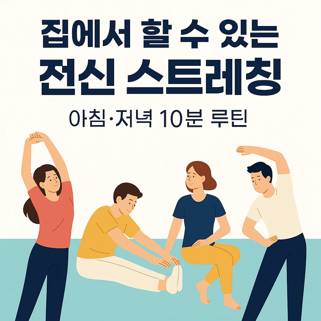 집에서 할 수 있는 전신 스트레칭