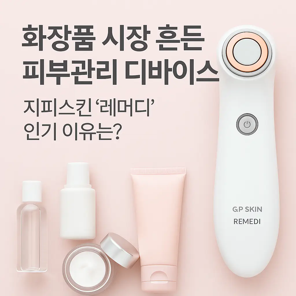 지피스킨 레머디 피부관리 디바이스와 화장품 시장 변화