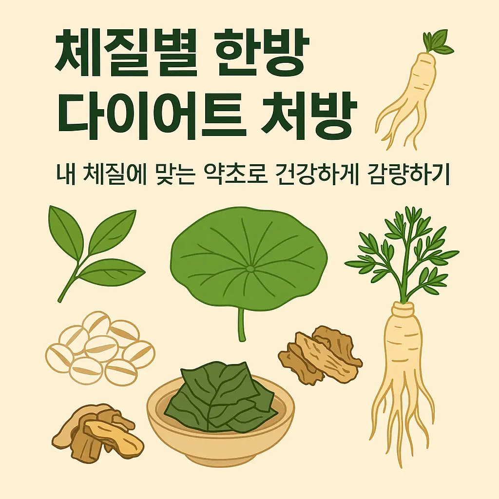 체질별 한방 다이어트 약초 구성 이미지