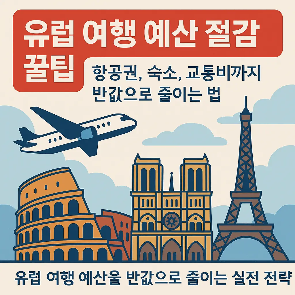 유럽 여행 예산 절감 꿀팁 썸네일